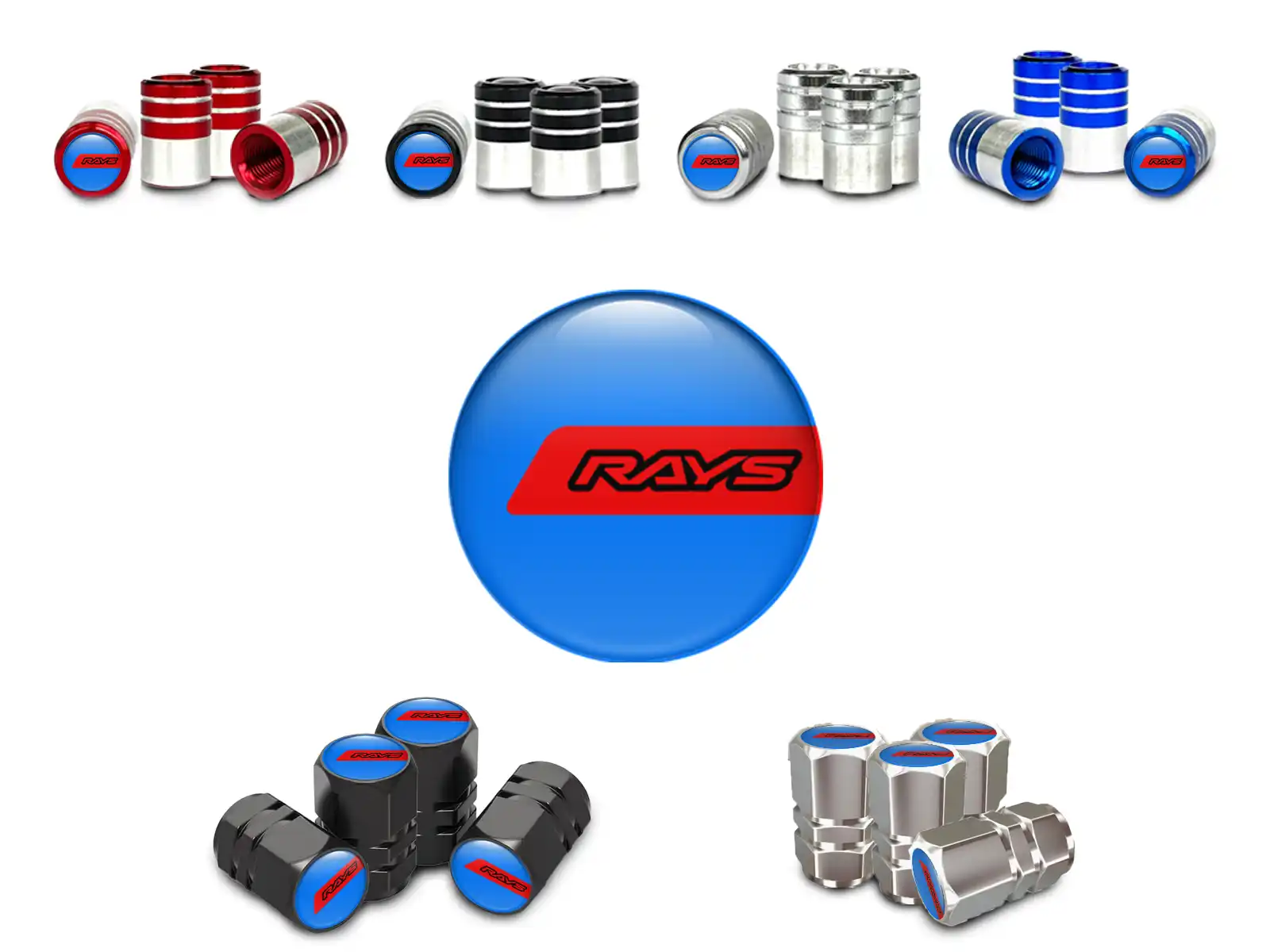 Rays Cappelli valvola Bici Design Lusso Pro